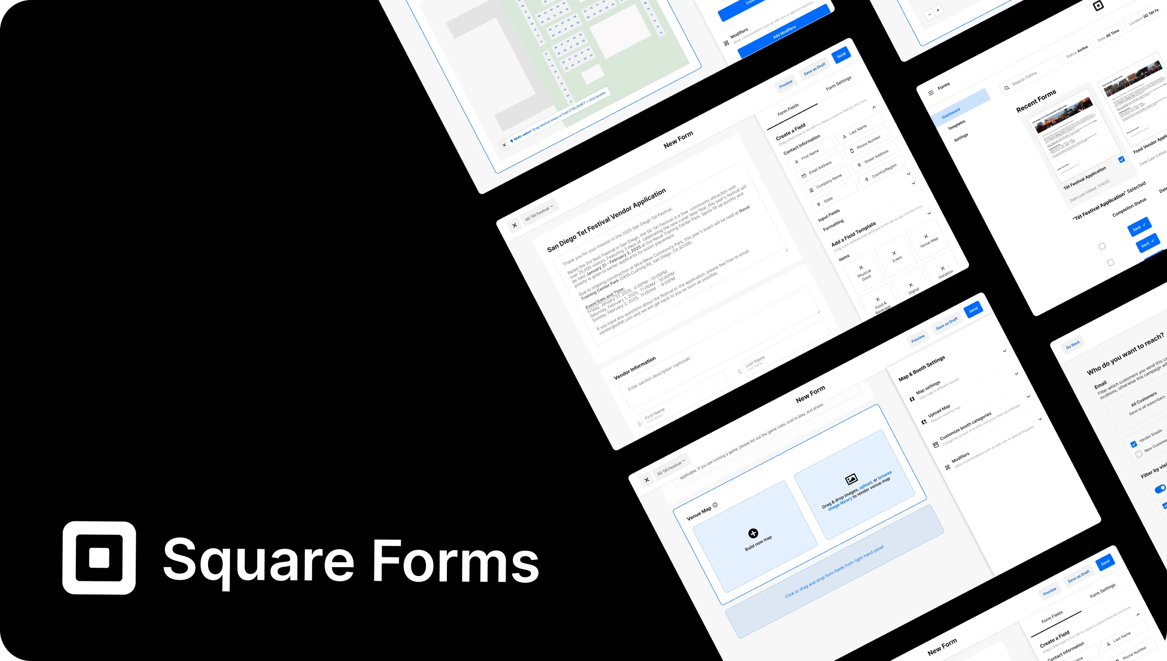 Square Forms native workflows interface